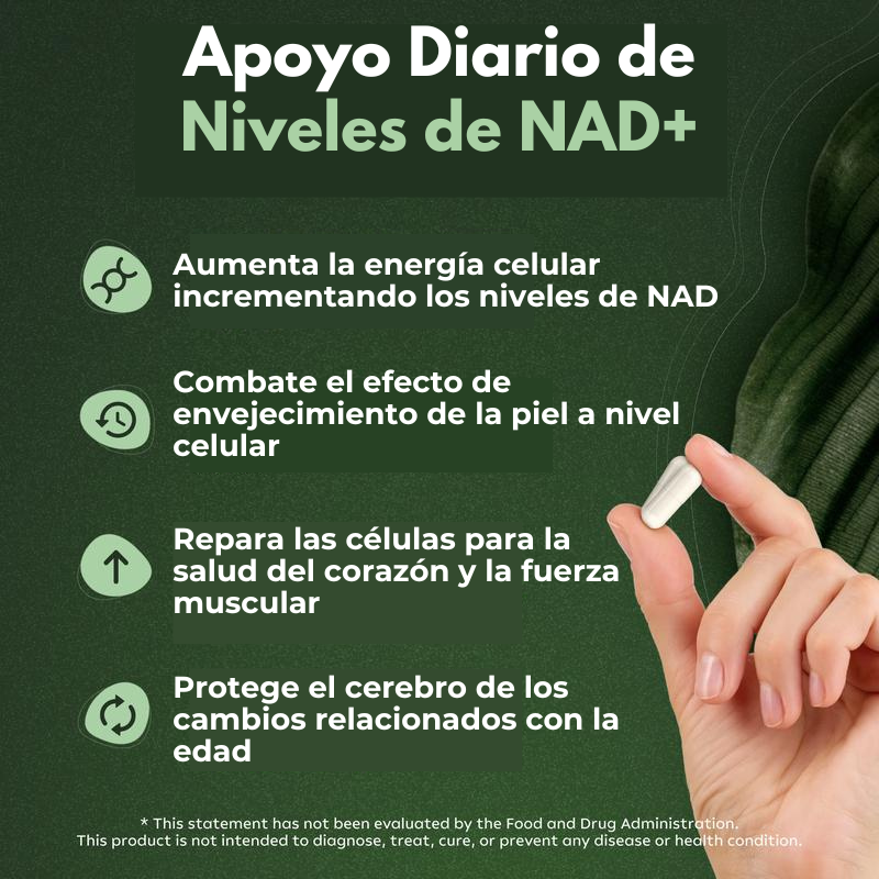 EmiliaRojas® NAD+ de Alta Pureza Anti-Envejecimiento