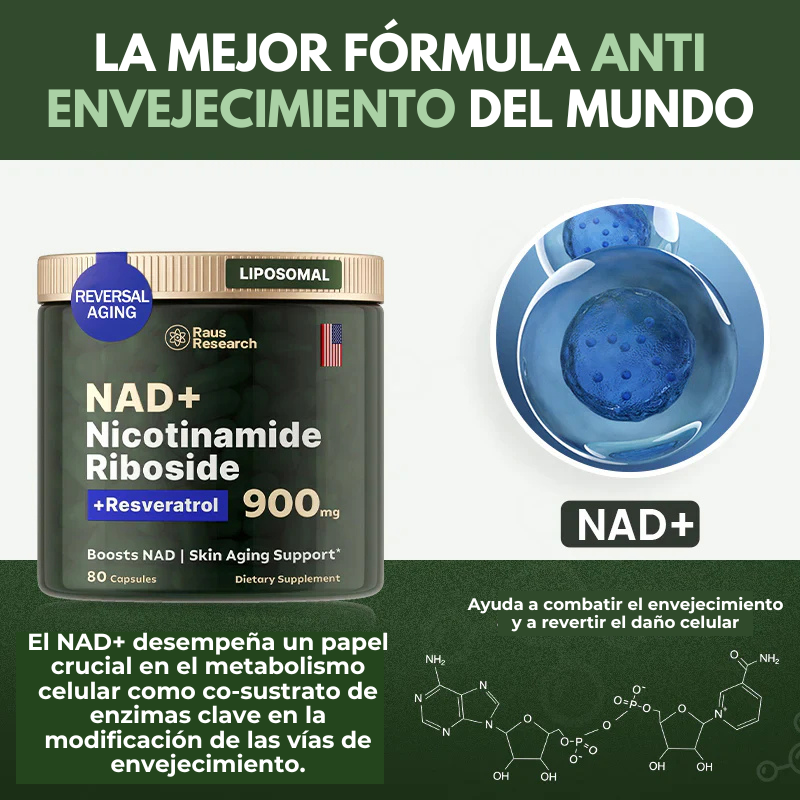 EmiliaRojas® NAD+ de Alta Pureza Anti-Envejecimiento